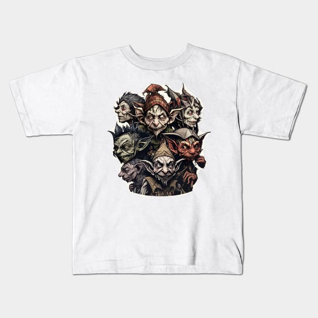 A Gob of Goblins Kids T-Shirt by YeCurisoityShoppe